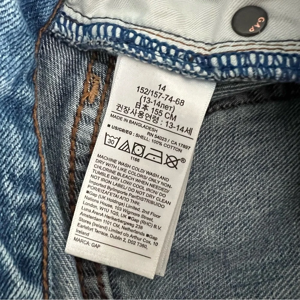 GAP Teen 100% Organic Cotton '90s Loose Jeans with Washwell (14)